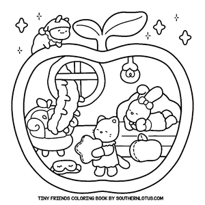 Free Tiny Friends Coloring Book - 9