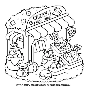 Free Little Comfy Coloring Book - 9