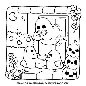 Free Spooky Fun Coloring Book - 4