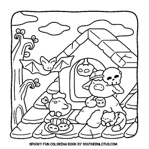 Free Spooky Fun Coloring Book - 8