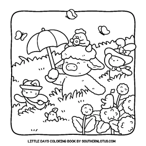 Free Little Days Coloring Book - 0