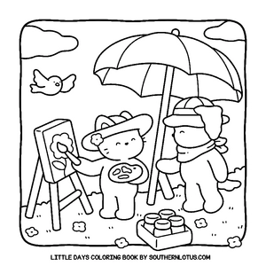 Free Little Days Coloring Book - 1