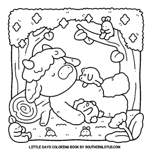 Free Little Days Coloring Book - 4