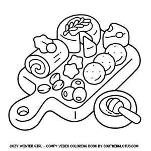 Free Comfy Vibes: Cozy Winter Girl Coloring Book - 7