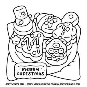 Free Comfy Vibes: Cozy Winter Girl Coloring Book - 9
