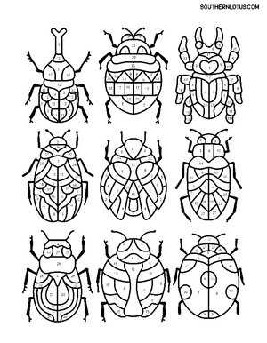 Free Color by Number Mindfulness Patterns Coloring Book - 4
