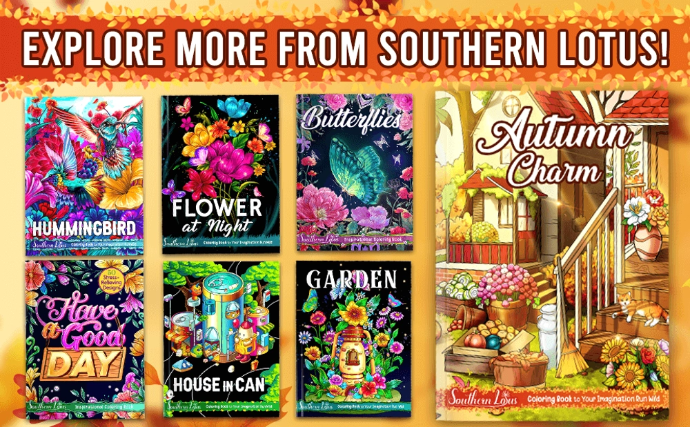 Autumn Charm Coloring Book - content plus - 3