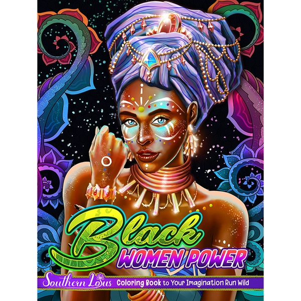Black Women Power Coloring Book - 1