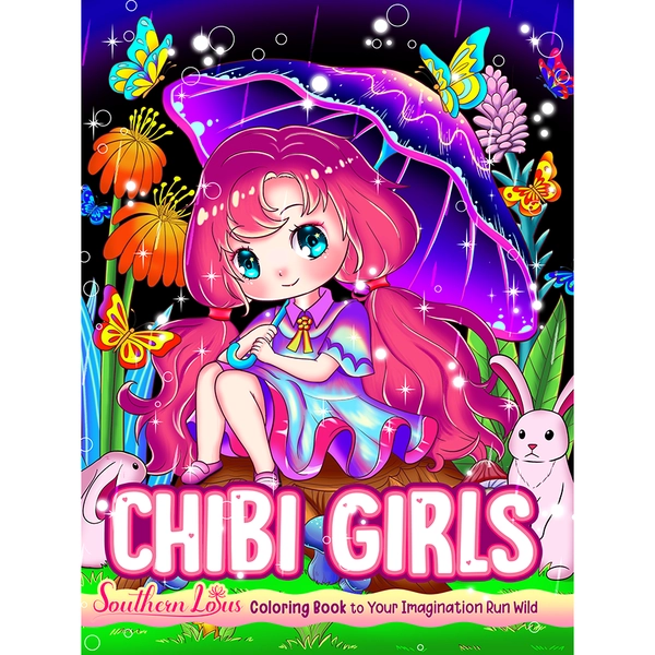 Chibi Girls Coloring Book - 1