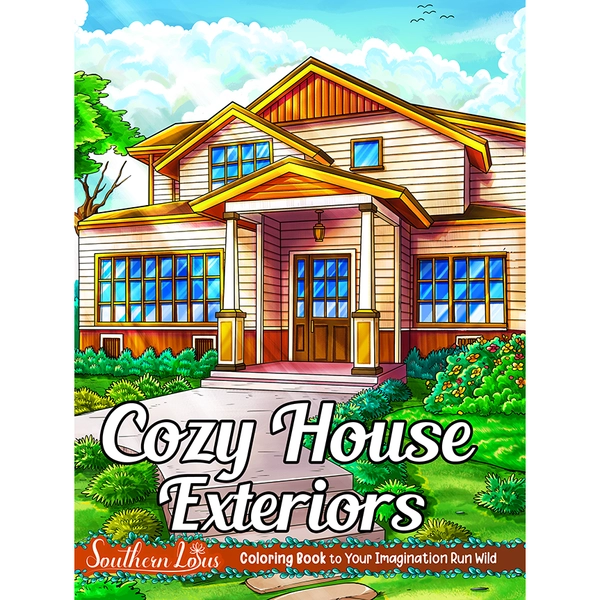 Cozy House Exteriors Coloring Book - 1