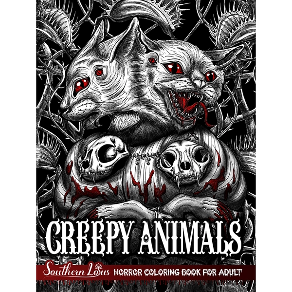 Creepy Animals Coloring Book - 1