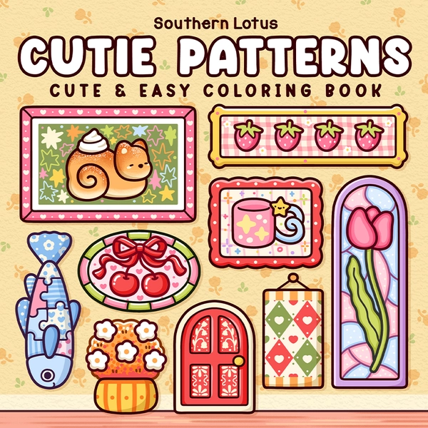 Cutie Patterns Coloring Book - 1