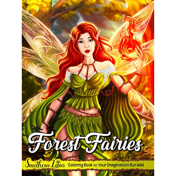 Forest Fairies Coloring Book - 1