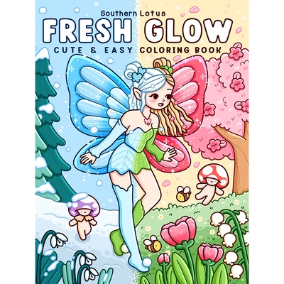 Fresh Glow Cute & Easy Coloring Book - 1