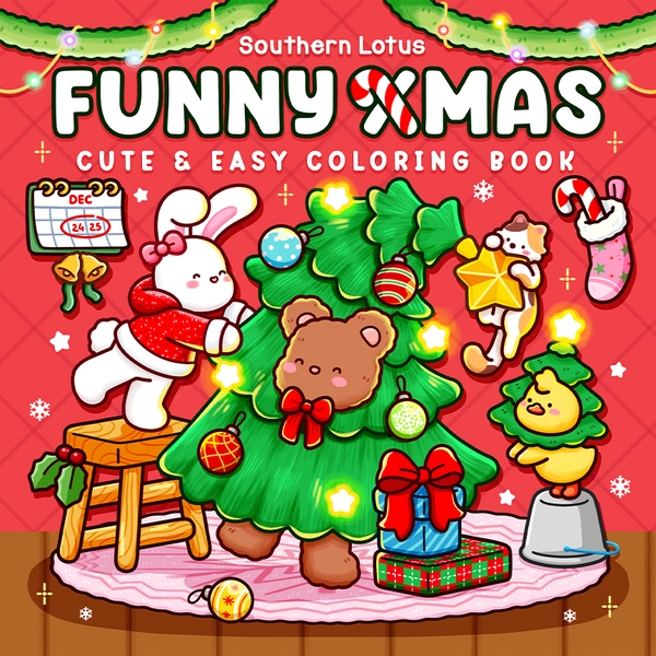 Funny Xmas Coloring Book - 1