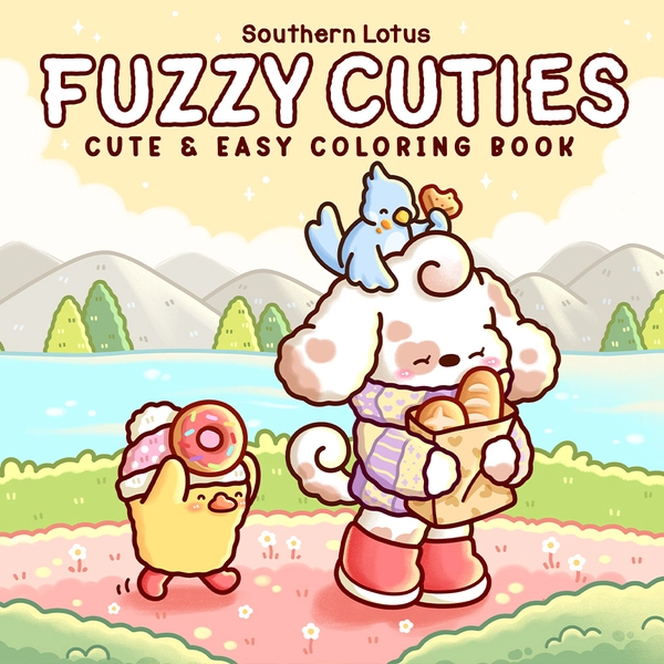 Fuzzy Cuties Coloring Book - 1