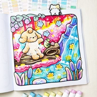 Libro Da Colorare Fantasy Sfocato - 3