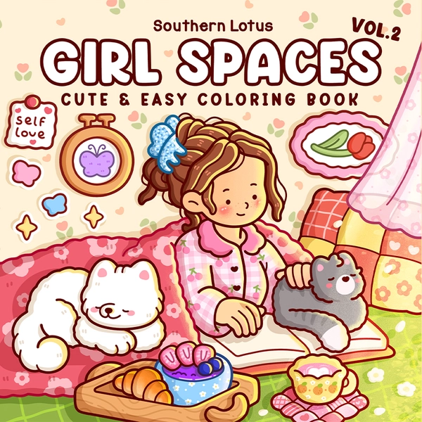 Girl Spaces Vol.2 Coloring Book - 1