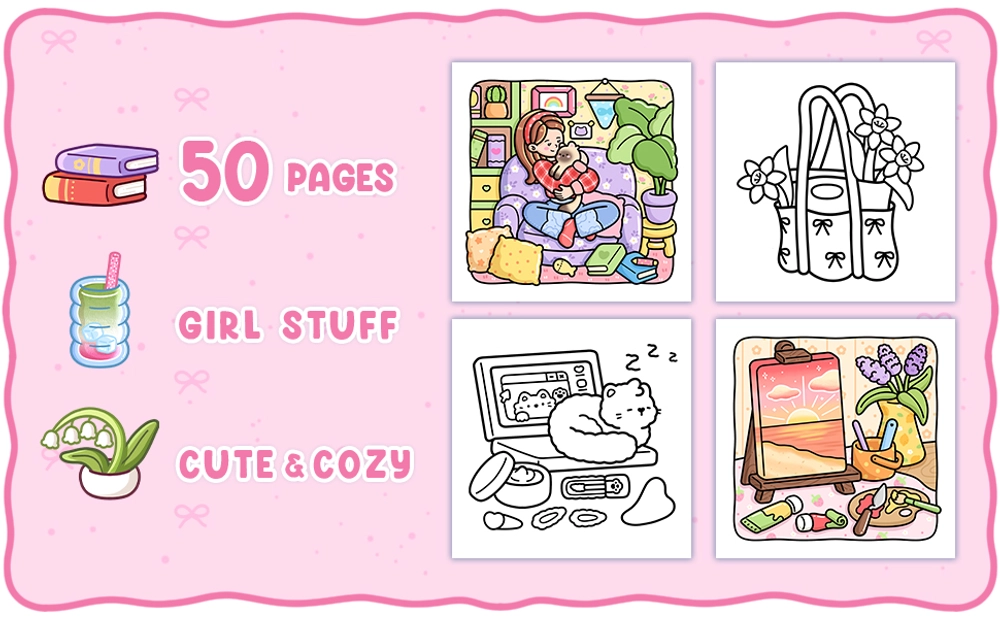 Girl Things Coloring Book - content plus - 1