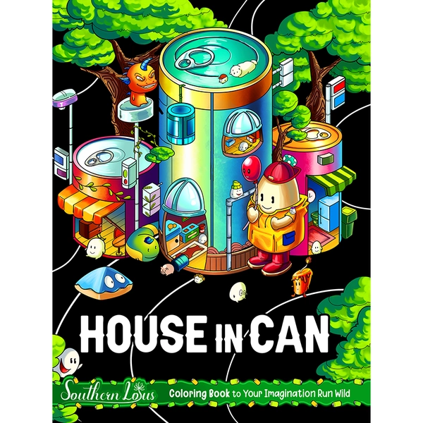 House In Can Coloring Book - 1