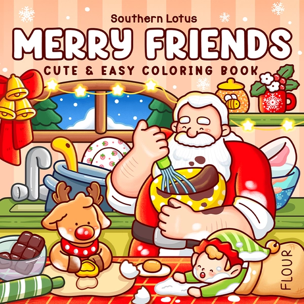 Merry Friends Coloring Book - 1
