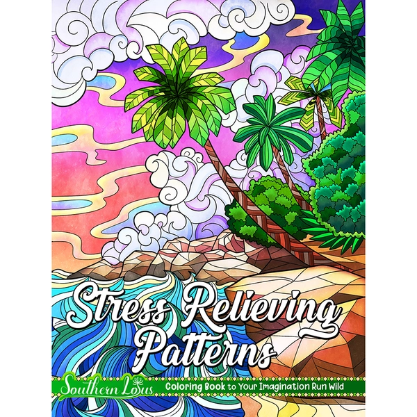 Stress Relieving Patterns Coloring Book - 1