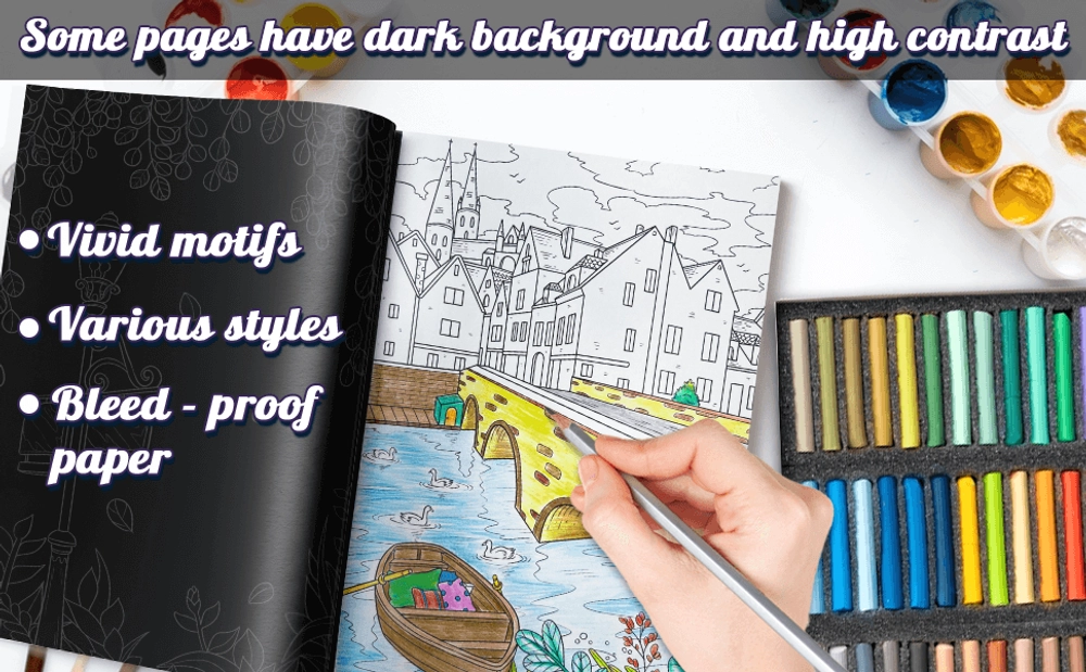 Old Street Corners Coloring Book - content plus - 1