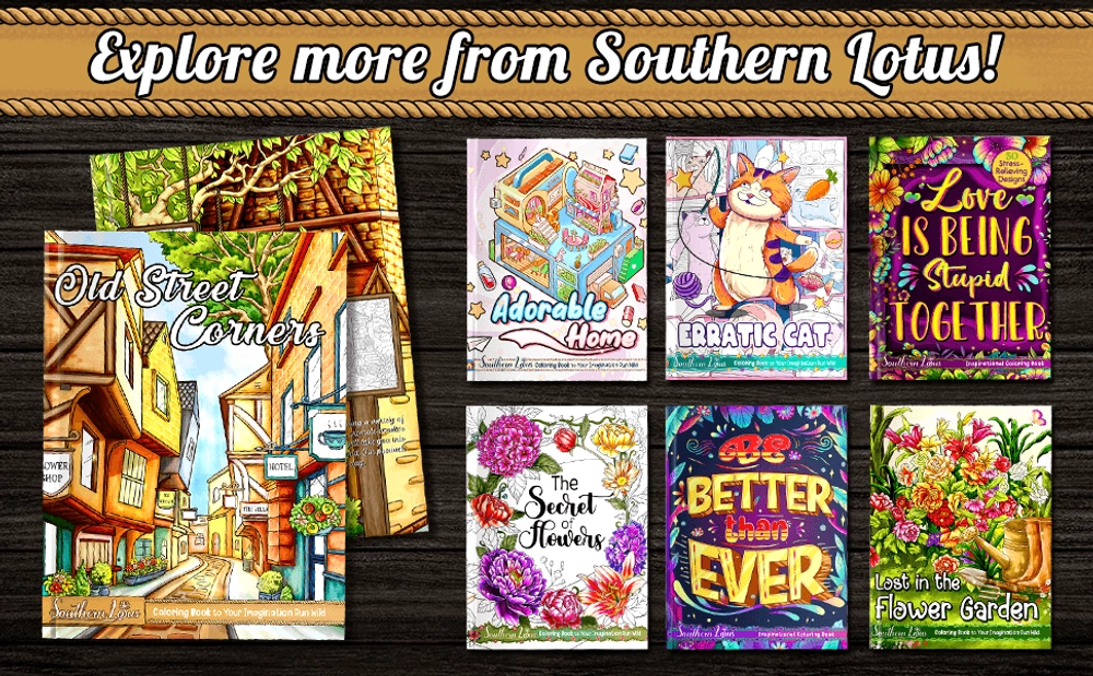 Old Street Corners Coloring Book - content plus - 3