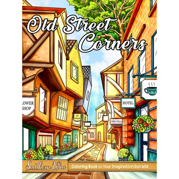Old Street Corners Coloring Book - 1