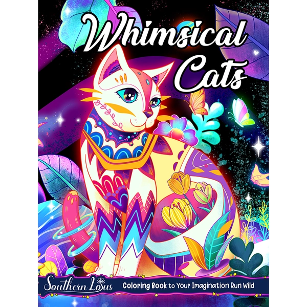 Whimsical Cats Coloring Book - 1